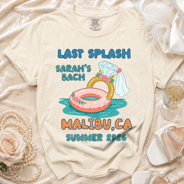 Last Splash Malibu Bach T-shirt in Ivory