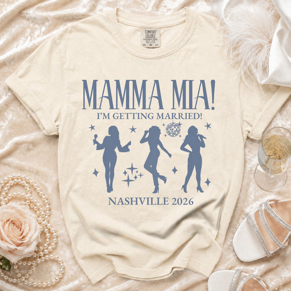 Mamma Mia T-shirt in Ivory