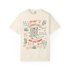 Cream t-shirt with "Jennifer's Bach Her Last Rodeo" Nashville TN Summer 2026 design.