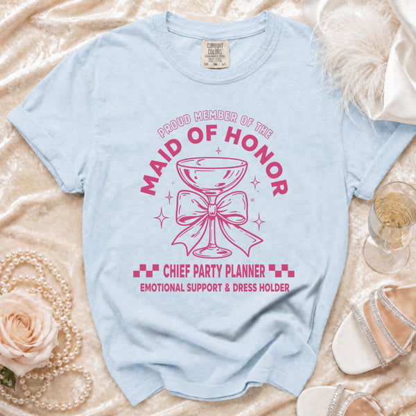 Maid of Honor T-Shirt in Chambray