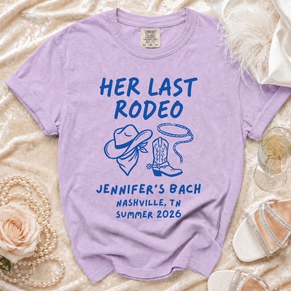 Her Last Rodeo Nashville Bach T-Shirt in Orchid