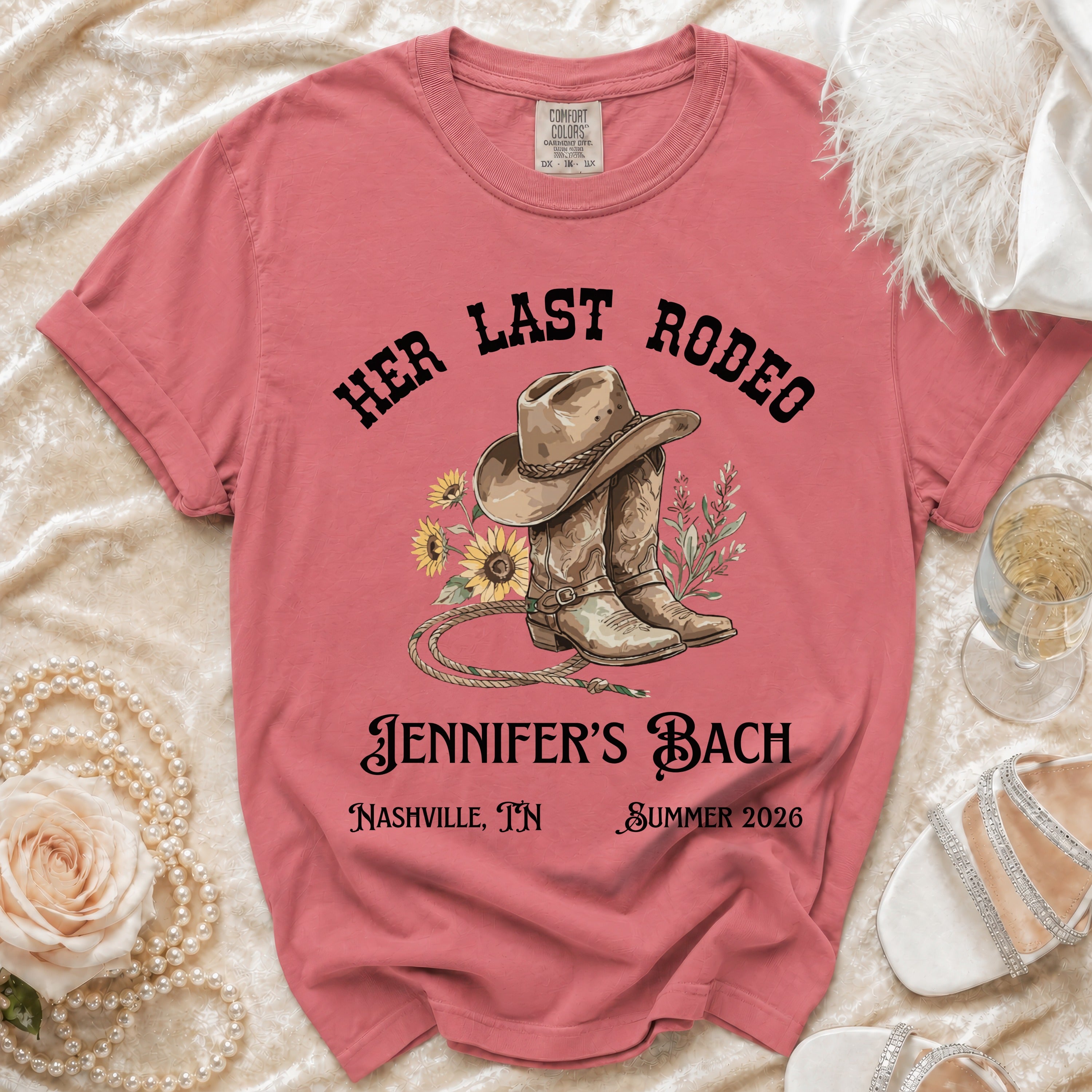 Her Last Rodeo Jennifer's Bach Nashville, TN Summer 2026 t-shirt.