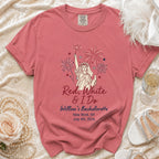 Red, White & I Do Willow's Bachelorette shirt with fireworks.