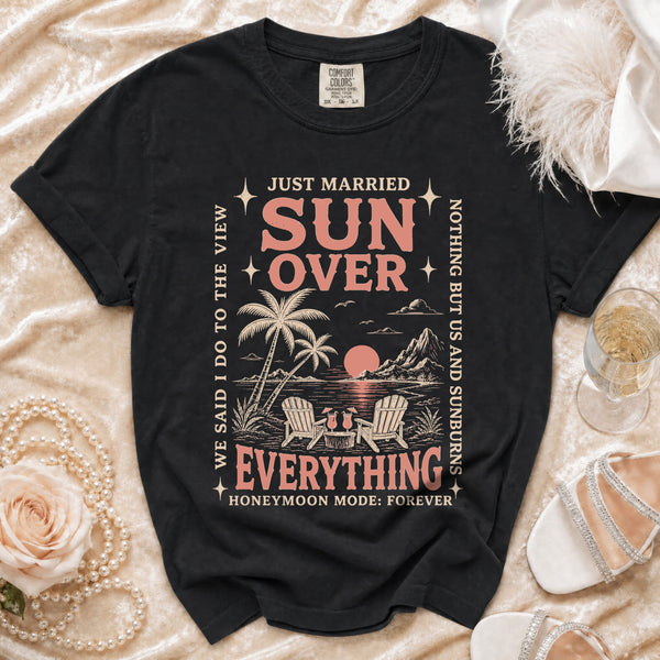 Just Married T-shirt in Black