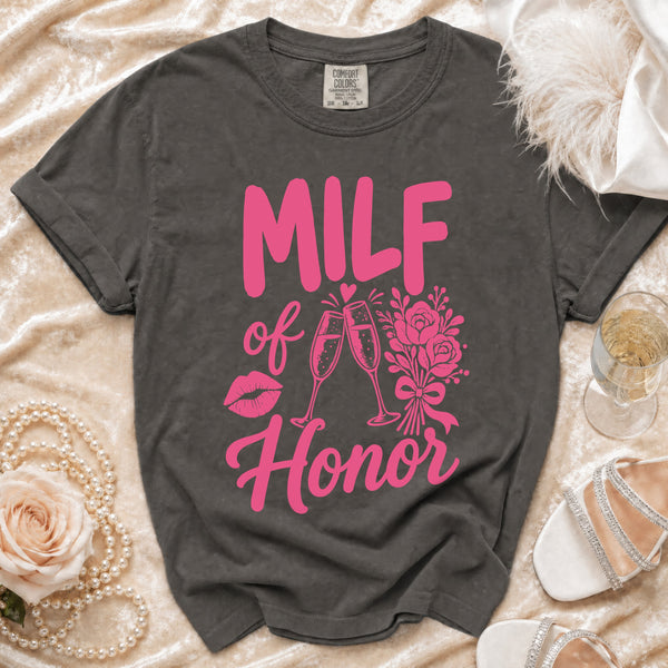MILF Maid of Honor Tee in Pepper