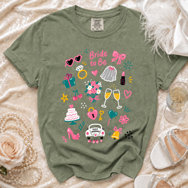 Bride to Be T-Shirt in Moss