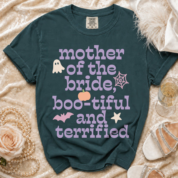 Terrified Mom T-Shirt in Blue Spruce