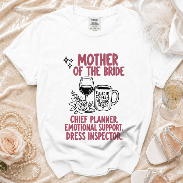 Mother of the Bride T-shirt in White