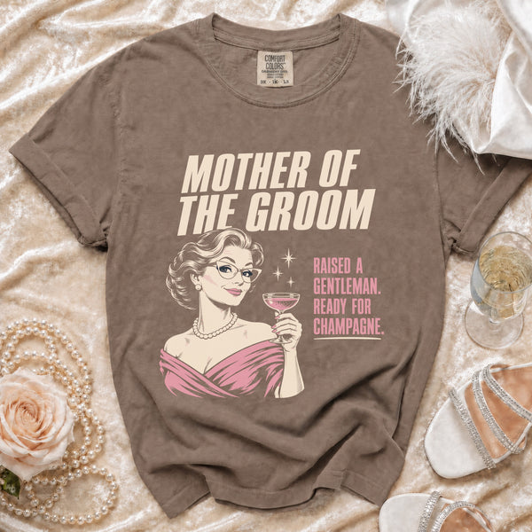 Groom Mom T-shirt in Espresso