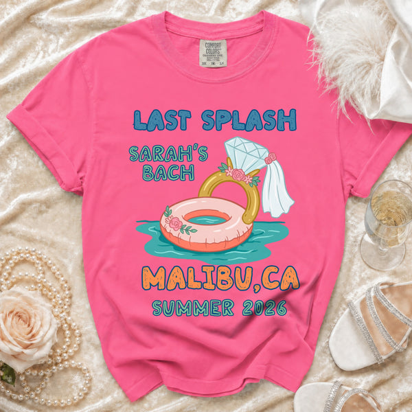 Last Splash Malibu Bach T-shirt in Crunchberry
