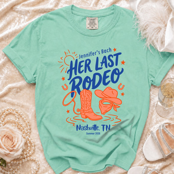 Her Last Rodeo Nashville Bach T-Shirt in Island Reef