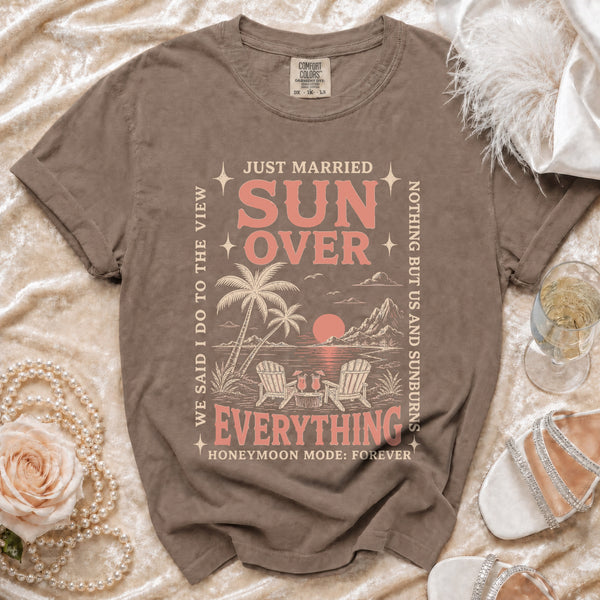 Just Married T-shirt in Espresso