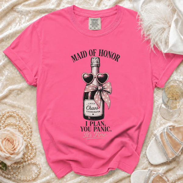 Maid of Honor T-shirt in Crunchberry