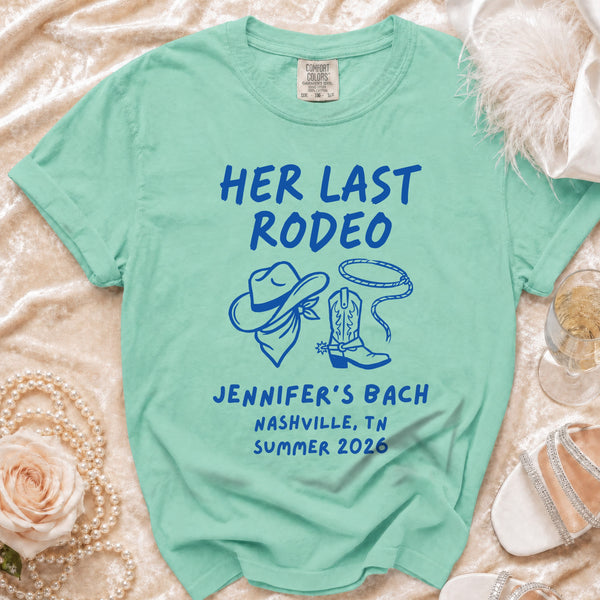 Her Last Rodeo Nashville Bach T-Shirt in Island Reef