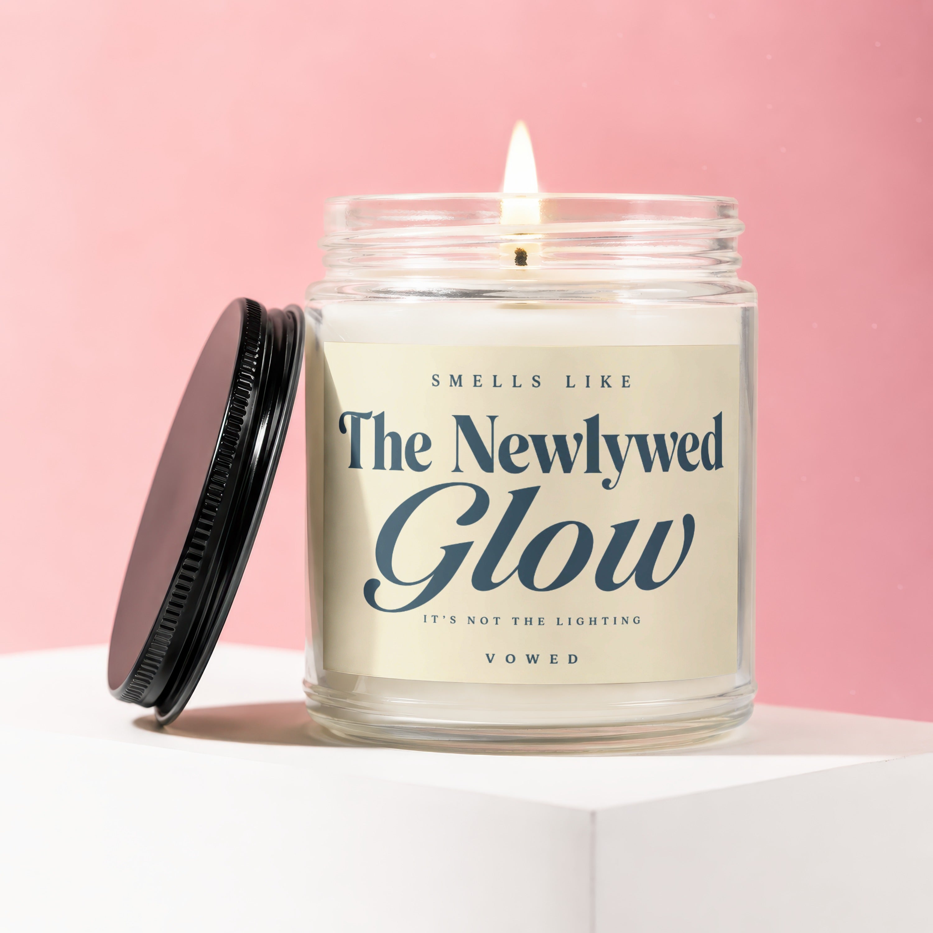 Scented candle "The Newlywed Glow" Vowed, Smells Like The Newlywed Glow.