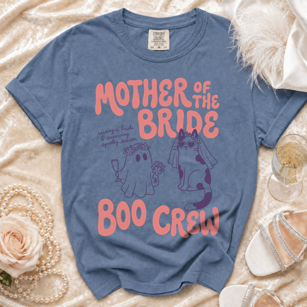 Mother Bride Boo T-Shirt in Blue Jean
