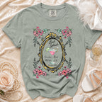 Green t-shirt with "Last Splash Sarah's Bach Malibu CA Summer 2026" and floral frame.