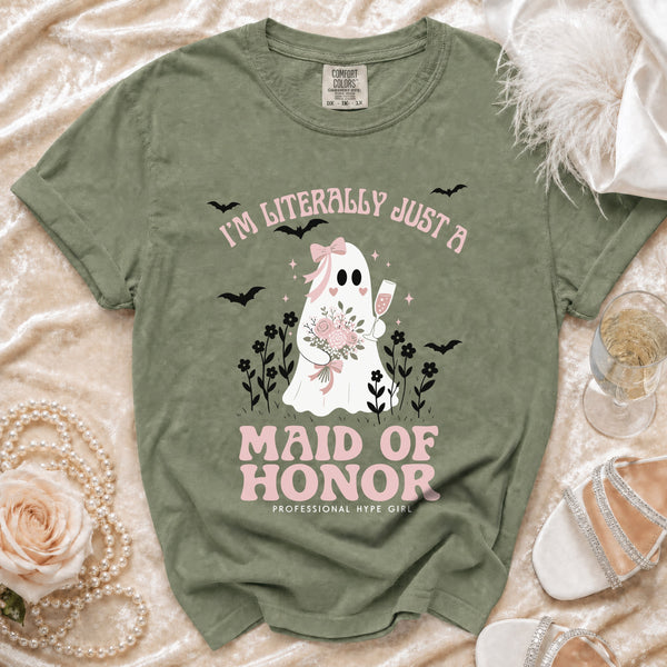 Maid of Honor T-Shirt in Moss