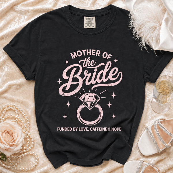 Mother of the Bride T-Shirt in Black