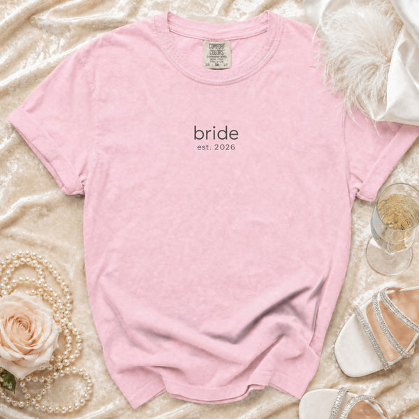 Bride Est. 2026 T-Shirt in Blossom