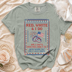 Red, White & I Do Willow's Bachelorette shirt with July 4th, 2026 date.