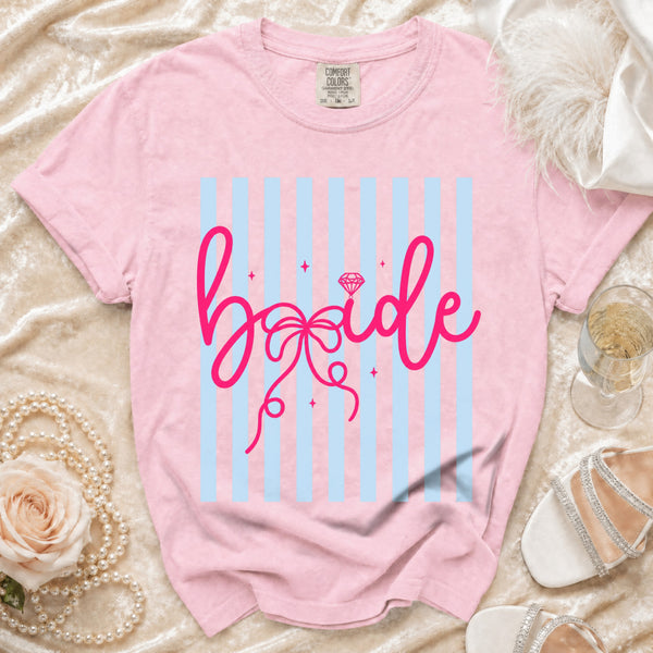 The Hot Pink Bride Script T-Shirt in Blossom
