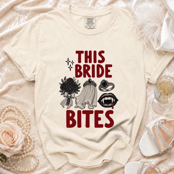 This Bride Bites T-Shirt in Ivory