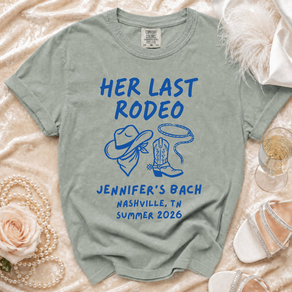 Her Last Rodeo Nashville Bach T-Shirt in Bay
