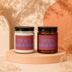 Two candles with labels reading "You're a Maid of Honor".