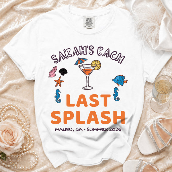Last Splash Bachelorette T-Shirt in White