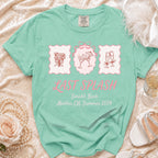 Aqua t-shirt with "Last Splash" text and party graphics.