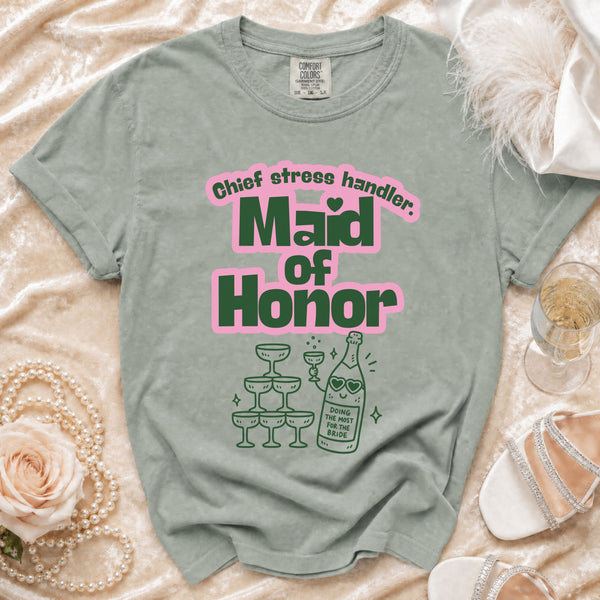 Maid of Honor T-shirt in Bay