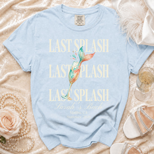 Last Splash Mermaid Bach T-Shirt in Chambray