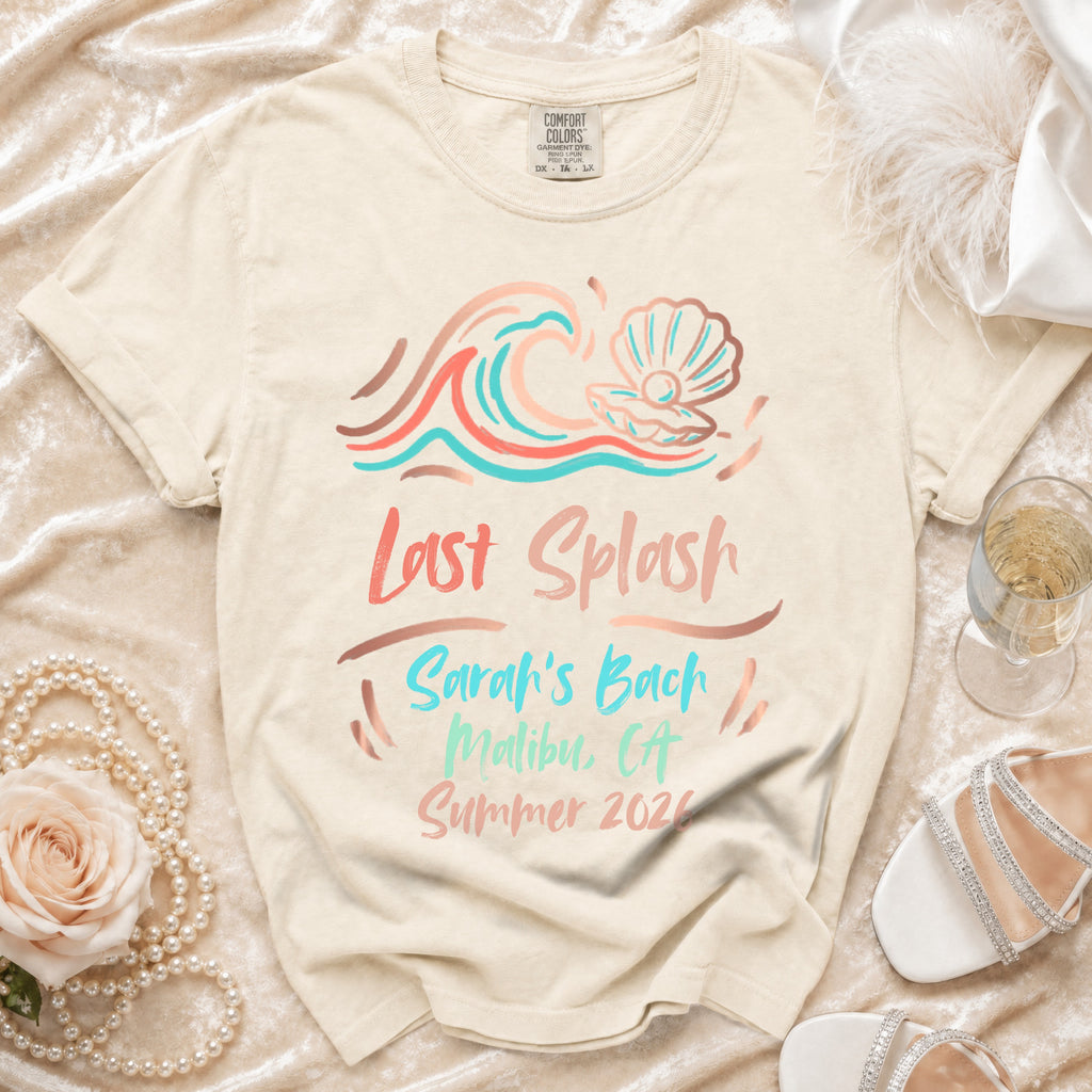 Last Splash Sarah's Bach Malibu, CA Summer 2026 t-shirt.