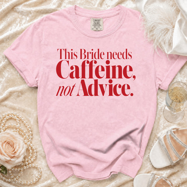 Bride Caffeine T-Shirt in Blossom