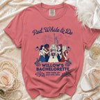 Red, White & Do Willow's Bachelorette July 4th, 2026 t-shirt.