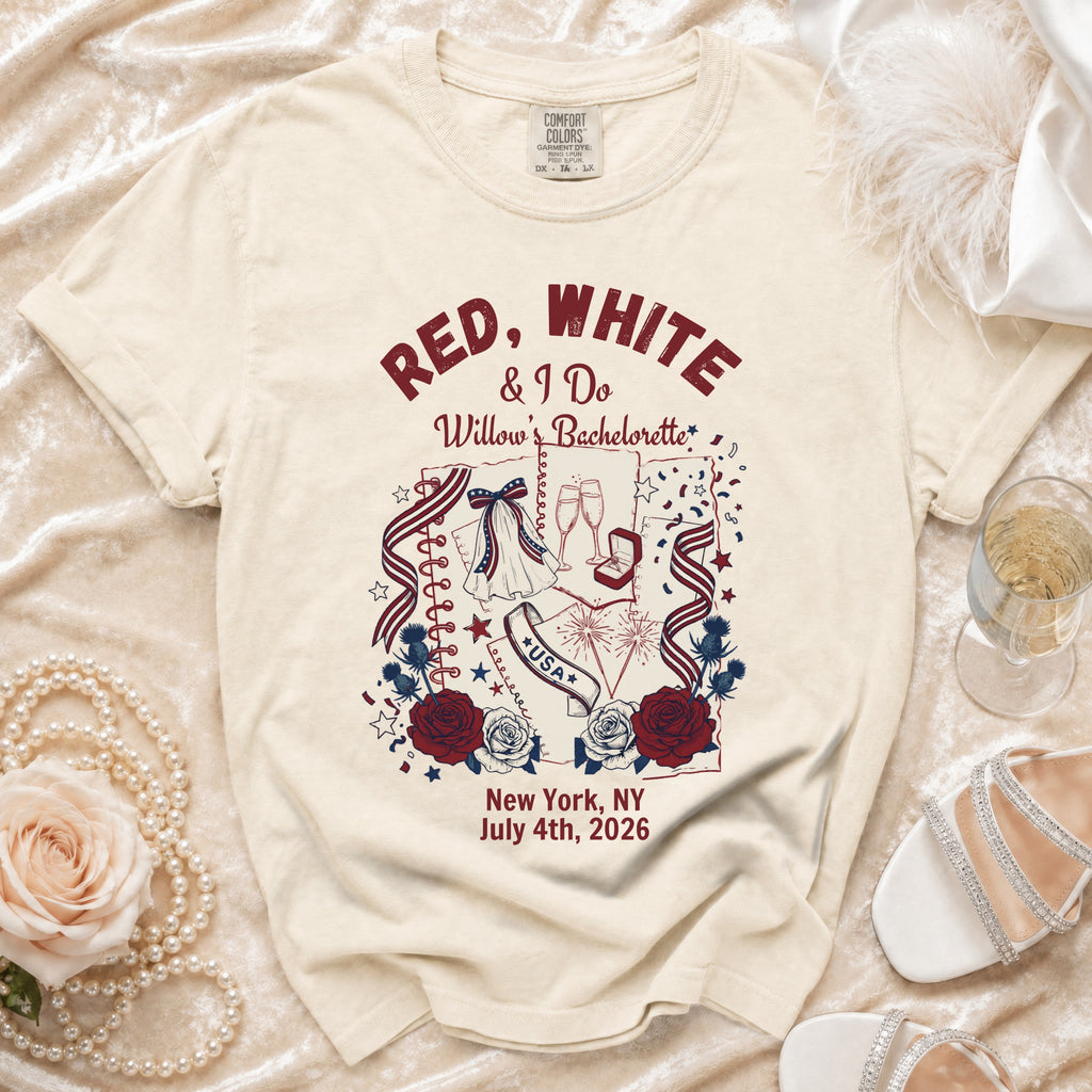 Red, White & I Do Willow's Bachelorette New York July 4th, 2026.