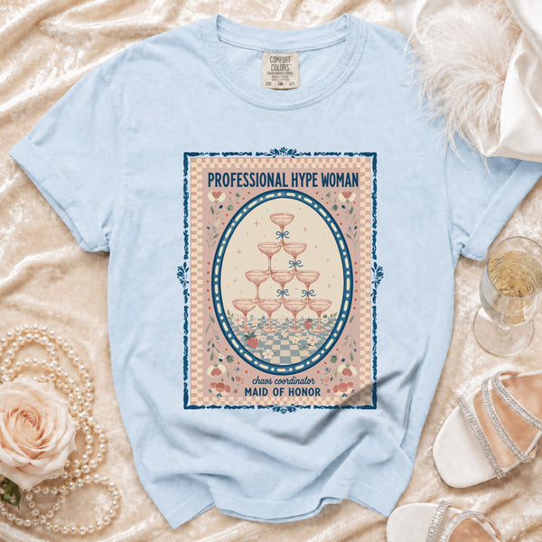 Hype Woman T-Shirt in Chambray