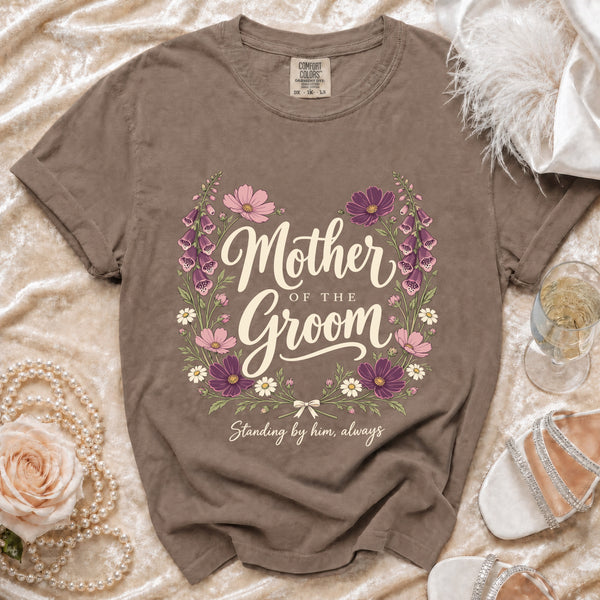 Floral Groom T-Shirt in Espresso