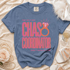 Proud Maid of Honor Chaos Coordinator t-shirt with ring graphic.