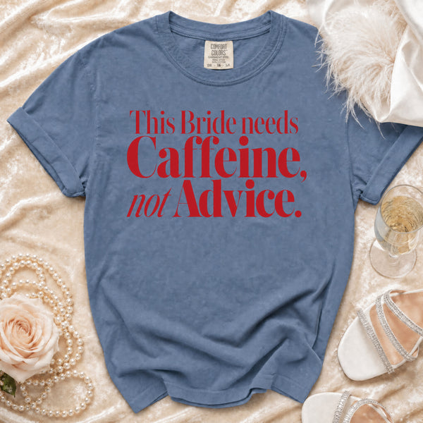 Bride Caffeine T-Shirt in Blue Jean
