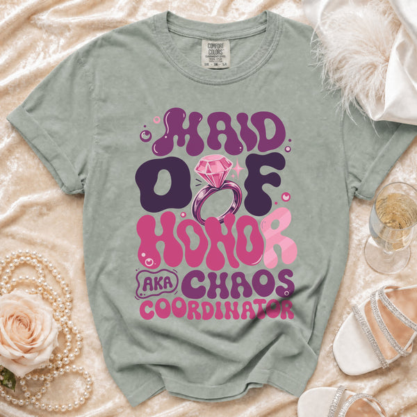Maid of Honor T-Shirt in Bay