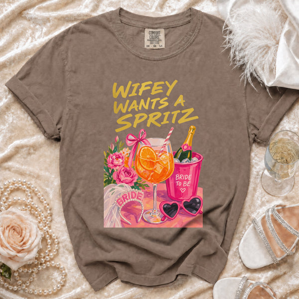 Bride Spritz T-Shirt in Espresso