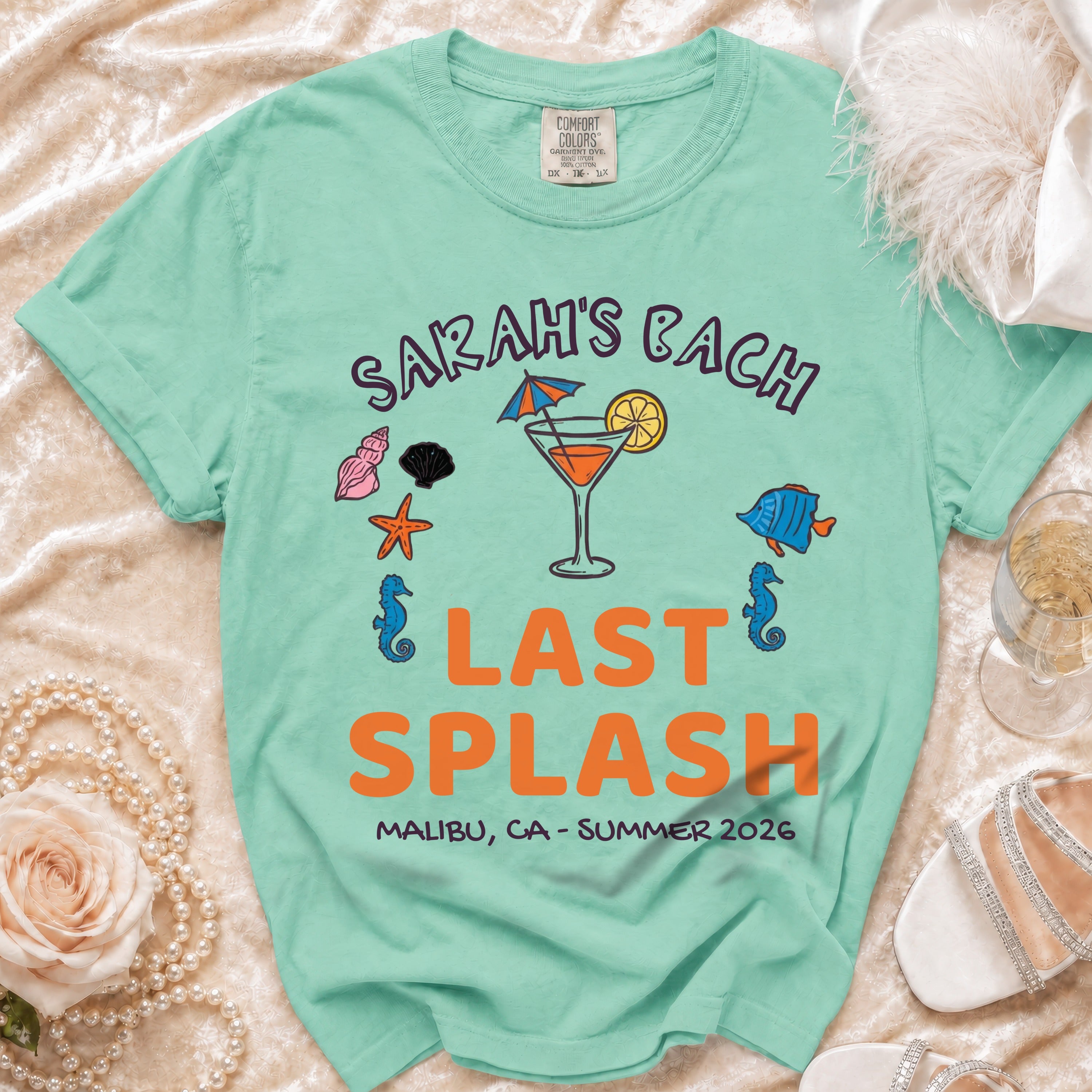 Sarah's Bach Last Splash Malibu CA Summer 2026 t-shirt