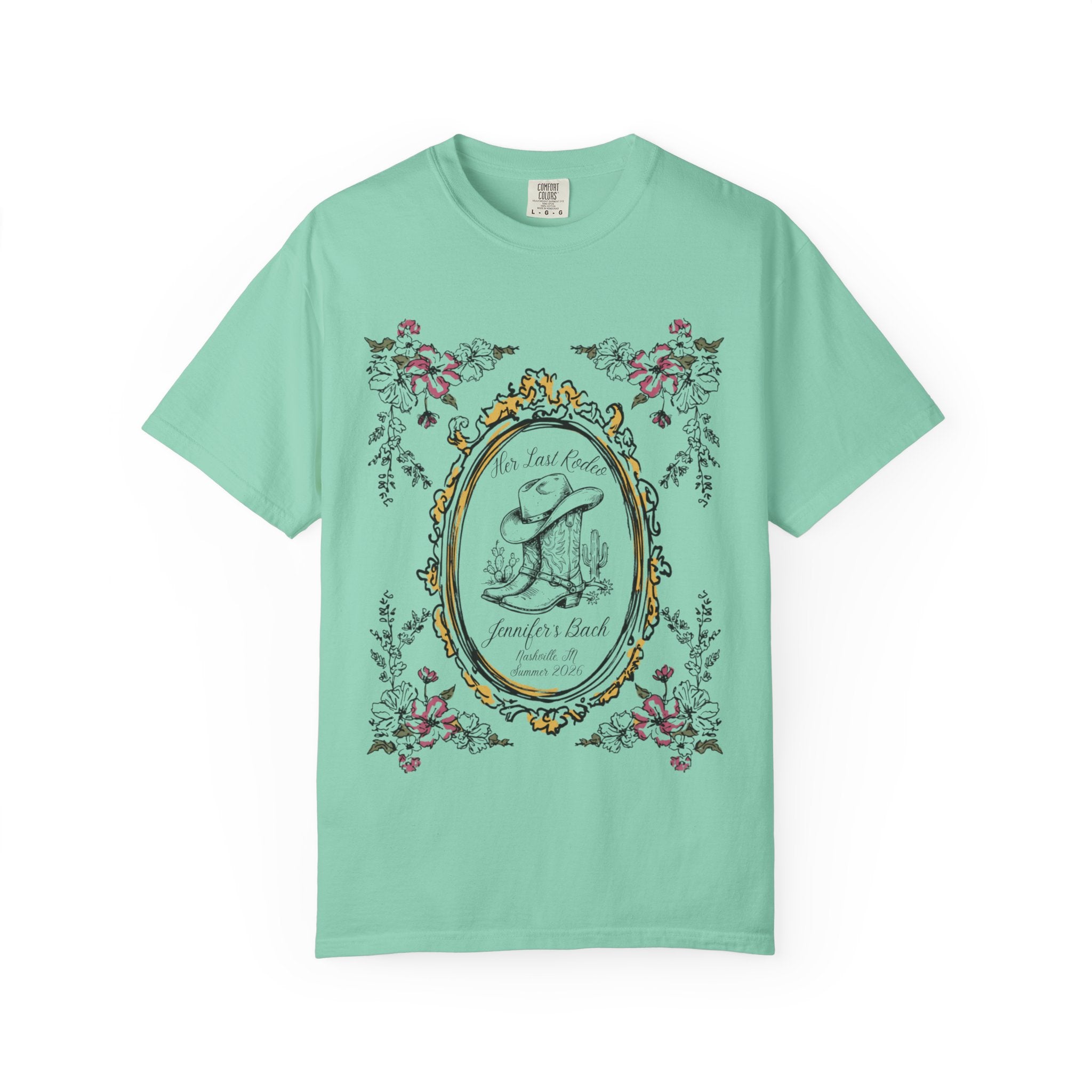 Her Last Rodeo Jennifer's Bach Nashville Summer 2026 graphic tee.