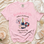 Red, White & I Do Willow's Bachelorette t-shirt with New York, NY date.