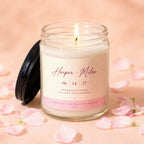 Candle for Harper and Miles, congratulations on your engagement, 06 14 27.