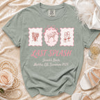 "Last Splash Sarah's Bach Malibu, CA, Summer 2026" t-shirt.