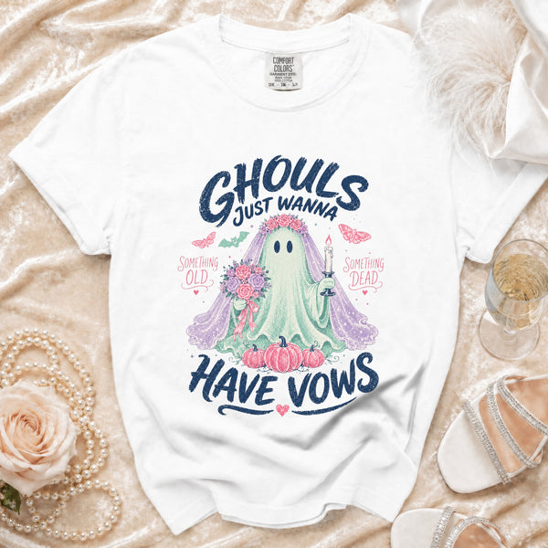 Ghoul Bride Vows T-Shirt in White