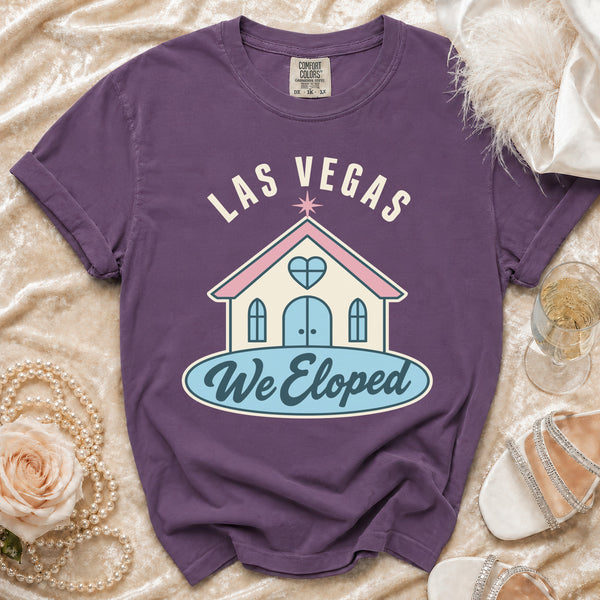 Vegas Elopement T-shirt in Grape